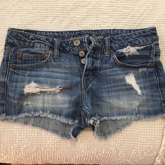 American Eagle super short jean shorts - Picture 1 of 3